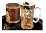 Großer Porzellanbecher Motiv Klimt - Adele Bloch-Bauer I. Zur Anzeige der Produktdetails bitte anklicken.