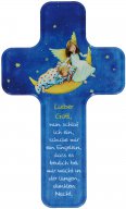 Kinderkreuz aus Acrylglas Gute Nacht. Zur Anzeige der Produktdetails bitte anklicken.