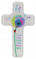Acrylglas-Kinderkreuz - Pusteblume. Zur Anzeige der Produktdetails bitte anklicken.