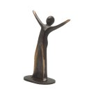 Bronzeskulptur Freude, 7,5 cm, Kerstin Stark. Zur Anzeige der Produktdetails bitte anklicken.